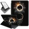 360 Rotating Case Compatible with Kindle Paperwhite 11th Generation 2021 6.8" & Kindle Paperwhite Signature Edition, Slim Protective Cover with Multi-Angle Stand & Auto Sleep/Wake, Moon Sun Black view 1
