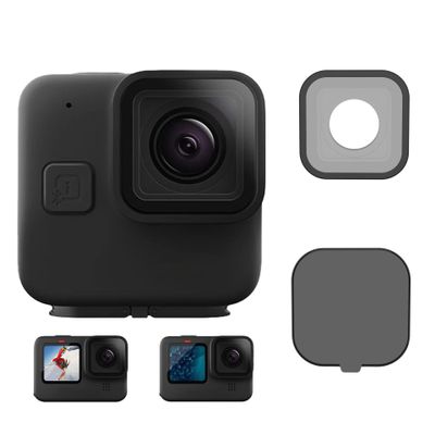 Camera Lens Caps for Go Pro Hero 11 mini /Black11/10/9, Sports Camera Glass Lens Frame Screen Protector Dust Cover Accessories Kit