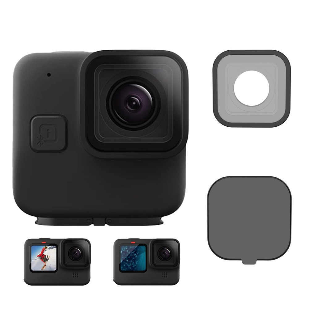Camera Lens Caps for Go Pro Hero 11 mini /Black11/10/9, Sports Camera Glass Lens Frame Screen Protector Dust Cover Accessories Kit