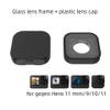Camera Lens Caps for Go Pro Hero 11 mini /Black11/10/9, Sports Camera Glass Lens Frame Screen Protector Dust Cover Accessories Kit view 2
