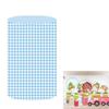 KONPON Farm Theme Cylinder Plinth Covers for Birthday Party Decorations Blue and White Squares Pedestal Cover Baby Shower Banner Plinth Cover Props HP-494-22.1''X26.5'' view 1
