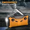 PRUNUS J-369 11100mWh Emergency Weather Radio, AA Batteries/Hand Crank/Solar/USB Charging, NOAA/AM/FM, LED Flashlight and Reading Lamp,SOS Alarm & Flashlight Portable view 4