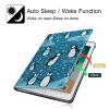 Rotating Case for 6.8" Kindle Paperwhite (11th Generation 2021) and Kindle Paperwhite Signature Edition,360 Degree Rotating Stand Fold Protective Smart Cover for Penguin in Blue view 4