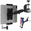 Under Cabinet Tablet Mount, Kitchen Tablet Holder iPad Mount for Desk/Table/Board/Chair,Compatible with 4.7~12.9" iPad/Nexus/LG G Pads/e-Reader/Switch/iPhone,360 Adjustable Aluminum Alloy Arm Stand view 1