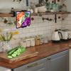 Under Cabinet Tablet Mount, Kitchen Tablet Holder iPad Mount for Desk/Table/Board/Chair,Compatible with 4.7~12.9" iPad/Nexus/LG G Pads/e-Reader/Switch/iPhone,360 Adjustable Aluminum Alloy Arm Stand view 4