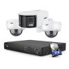 ANNKE PoE Security Camera System,1x 6MP Dual-Lens 180CCTV Camera and 2X 5MP Wired IP Cameras with Smart Motion Detection, 8MP/8CH NVR Recorder with 2TB HDD for 24-7 Recording view 1