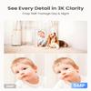 REOLINK Doorbell Camera Bundle with E1 Pro 5MP Indoor Camera,Remote Control in One App, No Subscription Fee, Local Storage, Works w/Goodle Assistant view 2