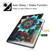 AIRWEE Case for iPad 10.2, 9th/8th/7th Gen, 360 Rotating Leather Smart Stand Fold Case, Lotus Pattern view 4