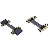 ADT-Link PCIE X1 Riser Cable PCIe 3.0 X1 to X1board to Board Jumpers Extension Cable 8Gbps PCI Express 1x Riser Card Ribbon Extender (30cm, R11NS(Tx to Rx)) view 1