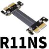 ADT-Link PCIE X1 Riser Cable PCIe 3.0 X1 to X1board to Board Jumpers Extension Cable 8Gbps PCI Express 1x Riser Card Ribbon Extender (30cm, R11NS(Tx to Rx)) view 2
