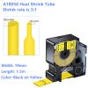 Cruxer 3 Pack Replacement for Rhino A18058 18058 3/4" 19mm Heat Shrink Tube Black on Yellow Industrial Wire Label Tape for Rhino 4200 Rhino 5000 Rhino 5200 Rhino 6000 Label Maker view 2