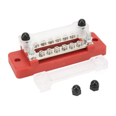 12 Terminal Power Distribution Block 150A Marine Busbar, Bus Bar Ground Power Distribution Terminal Block for Auto Marine Car Pickup Trailer RV Boat
