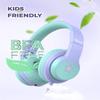 iClever HS19S Kids Headphones, 85dBA Safe Volume Limiter - Over Ear Stereo Headphones for Kids Boys Girls, Foldable 3.5mm Jack Wired Headphone for iPad/Tablet/School/Travel view 4