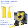 Cruxer 6 Pack Replacement for Rhino A18052 18052 1/4" 6mm Heat Shrink Tube Black on Yellow Industrial Wire Label Tape for Rhino 4200 Rhino 5000 Rhino 5200 Rhino 6000 Label Maker view 2