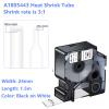 6 Pack Compatible with 1805443 A1805443 Rhino Industrial Heat Shrink Tube Labels 24mm 1.5m 1" x5ft Black on White Industry Label Tape Wire Tapes for Rhino Pro 6000 6500 Rhino Label Marker Printers view 2