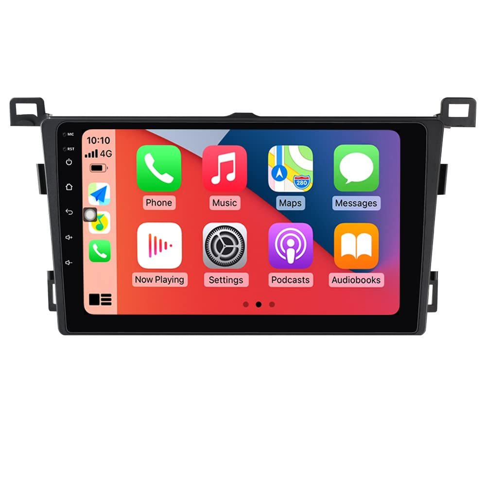 1280x720 9" Touch Screen Android Car Stereo for Toyota RAV4 2013 2014 2015 2016 2017 2018 Bluetooth Car Radio Built-in Car-Play Android Auto GPS Navigation Dash Kit,SWC,DSP,RDS
