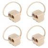 Nicfaky 4X RJ11 6P4C 2 Way Outlet Telephone Line Splitter Adapter Beige view 1