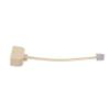 Nicfaky 4X RJ11 6P4C 2 Way Outlet Telephone Line Splitter Adapter Beige view 2