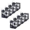 8 Pack Compatible with 1805443 A1805443 Rhino Industrial Heat Shrink Tube Labels 24mm 1.5m 1" x5ft Black on White Industry Label Tape Wire Tapes for Rhino Pro 6000 6500 Rhino Label Marker Printers view 1