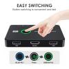 KVM Switch, USB and HDMI KVM Switches for 2 Computers Sharing Mouse Keyboard Printer to One HD Monitor, Supports 4K@60 Hz, 2 HDMI Cables and 2 USB Cables Included view 3