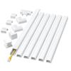 Cable Hider Raceway 68in & Cord Cover Wall Kit 94.5in Cord Hider Wall Mounted TV, Wire Covers for Cords, Paintable Wire Hiders for TV On Wall Bundle view 2