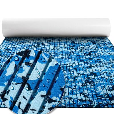 FOCEAN Boat Flooring EVA Foam Boat Decking Marine Flooring Camo Self-Adhesive Marine Mats for Boats Yacht Kayak RV 94.5"x23.6", Ocean Camo