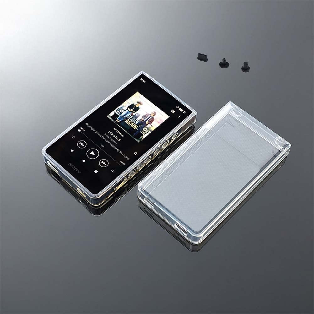 Soft Transparent Protective Shell Skin Case Cover for Sony Walkman NW-ZX700 NW-ZX706 NW-ZX707 with Dust Plug (Clear)