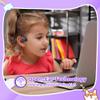 Golvery Open Ear Kids Headphones, Wireless Bluetooth 5.3 Headset for Phone/Kindle/Tablet, Safer Hearing Protection Children Earphones, Built-in Mic, Ultra-Light & Comfort Fit, 10H Playtime view 2