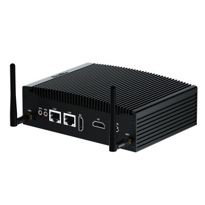 HISTTON Mini Computer Windows 11 Pro, Mini Desktop PC Core i5-8265U, DDR4 8GB RAM, 128GB SSD, Micro PC, Dual LAN, BT4.2, Industrial Mini PC with 2 RS232 COM, Dual HD, USB3.0, Small PC