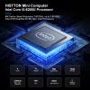 HISTTON Mini Computer Windows 11 Pro, Mini Desktop PC Core i5-8265U, DDR4 8GB RAM, 128GB SSD, Micro PC, Dual LAN, BT4.2, Industrial Mini PC with 2 RS232 COM, Dual HD, USB3.0, Small PC view 2