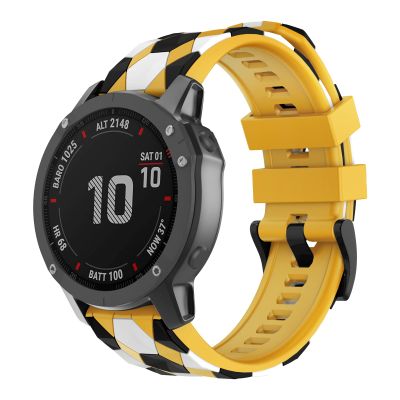 OVERSTEP Compatible with Fenix 5 Watch Band, 22mm QuickFit Quick Release Strap for Garmin Fenix 5 Plus/Fenix 6/Fenix 6 Pro/Fenix 7/Forerunner 935/Forerunner 945/Quatix 5 Smartwatch, Yellow