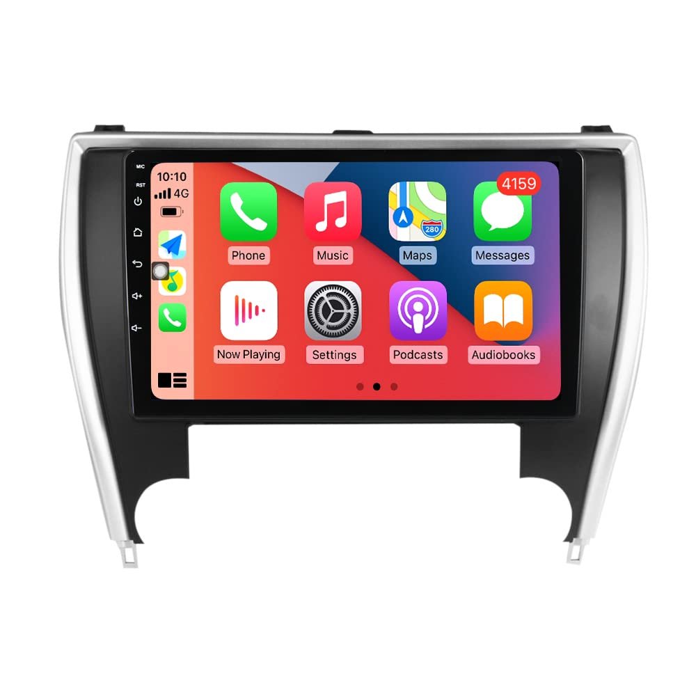 10.2" Car Radio Stereo for Toyota Camry 2015 2016 2017 Upgrade Dash Kit, 4+64GB 8-Core Android11 GPS Navigation Multimedia Player with Car-Play Android Auto,SWC,DSP,RDS