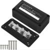 300A Bus Bars Heavy Duty Module Design Power Distribution Block Busbar Box with 4X M8(5/16") Terminal Studs (Black) view 1