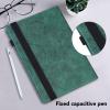 VODEFOX Case for iPad mini 7 A17 Pro 8.3 Inch 2024,iPad mini 6th Generation Case 2021,PU Leather Flower Slim Protective Case with Card Slot Stand Cover for iPad mini 7th/6th Generation - Green view 4