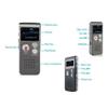 16G Voice Activated Mini Spy Digital Sound Audio Recorder Dictaphone MP3 Player Gift Portable MP3 Audio Recorder Dictaphone USB Charge (Silver) view 3