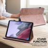 VODEFOX Case for iPad mini 7 A17 Pro 8.3 Inch 2024,iPad mini 6th Generation Case 2021,PU Leather Flower Slim Protective Case with Card Slot Stand Cover for iPad mini 7th/6th Generation - Golden view 4