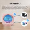 MICOCIOUS Portable CD Player with Bluetooth Desktop CD Player for Home CD Music Players with Remote Control,Timer,Built-in Dual Speakers with LED Display Home Audio Boombox FM Radio (Pink) view 3