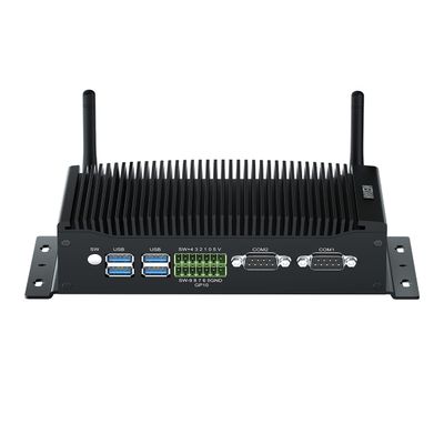 WEIDIAN Fanless Industrial PC, Mini PC, Core i5-8260U, Dual HD+DP Triple Display Output, 2RS232 COM, 2RJ45, 6USB, GPIO, WiFi, BT4.2, for Business Office Industrial Home(64GB RAM 1TB SSD)