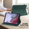 VODEFOX Case for iPad mini 5 (2019)/ iPad mini 4 / iPad mini 3/2/1 Case,Embossed Flowers PU Leather Flip Stand Card Slots Shockproof Case with Pencil Holder Elastic Strap for iPad mini 7.9" - Green view 3