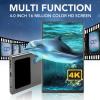 MP4 Player 4 Inch, Portable Music Player, Stable and Efficient BT HD Octa Core HiFi Sound Music Player with Zinc Alloy Middle Frame view 3