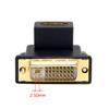 CY DVI Male to HDMI Female Adapter 90 Degree Up Angled 4K 1080P for Computer HDTV Graphics Card view 2