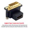 CY DVI Male to HDMI Female Adapter 90 Degree Up Angled 4K 1080P for Computer HDTV Graphics Card view 3
