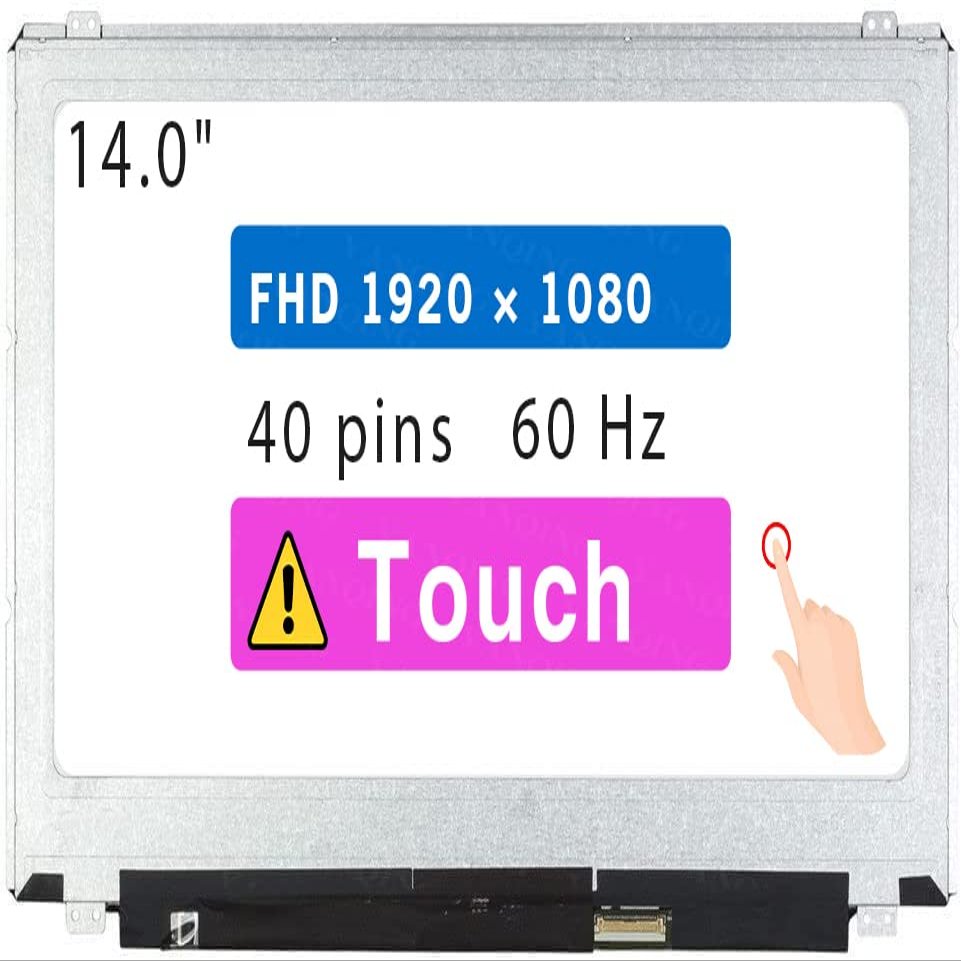15.6" Screen Replacement for Dell Inspiron 15 3541 3542 5542 LCD Display Panel 40 pin 60 HZ (FHD 1920x1080 Touch)