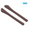 PATIKIL Glasses End Tips, 4 Pairs Eyeglass Anti Slip Ear Sock Pieces Tube Sleeve Silicone Replacement Temple for Rectangle Thin Metal Eyeglass Temple, Brown-12 view 3