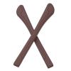 PATIKIL Glasses End Tips, 4 Pairs Eyeglass Anti Slip Ear Sock Pieces Tube Sleeve Silicone Replacement Temple for Rectangle Thin Metal Eyeglass Temple, Brown-12 view 4