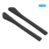 PATIKIL Glasses End Tips, 4 Pairs Eyeglass Anti Slip Ear Sock Pieces Tube Sleeve Silicone Replacement Temple for Rectangle Thin Metal Eyeglass Temple, Black-12 view 3
