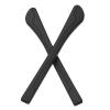 PATIKIL Glasses End Tips, 4 Pairs Eyeglass Anti Slip Ear Sock Pieces Tube Sleeve Silicone Replacement Temple for Rectangle Thin Metal Eyeglass Temple, Black-12 view 4