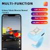 Mobile Phone Remote Control Shutter, Multifunctional Remote Control for, Page Turner, Photo and Video, Control Volume, Pause Play, for Smartphones and Tablets (Blue) view 3