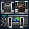 5G WiFi 8Core Radio for Dodge Ram 1500 2500 3500 2009-2012 Android 13 10.1" 1280x720 Touch Screen Stereo for Jeep Wrangler JK Compass Grand Cherokee Upgrade Dash Kit Built-in Car-Play, Android Auto view 2