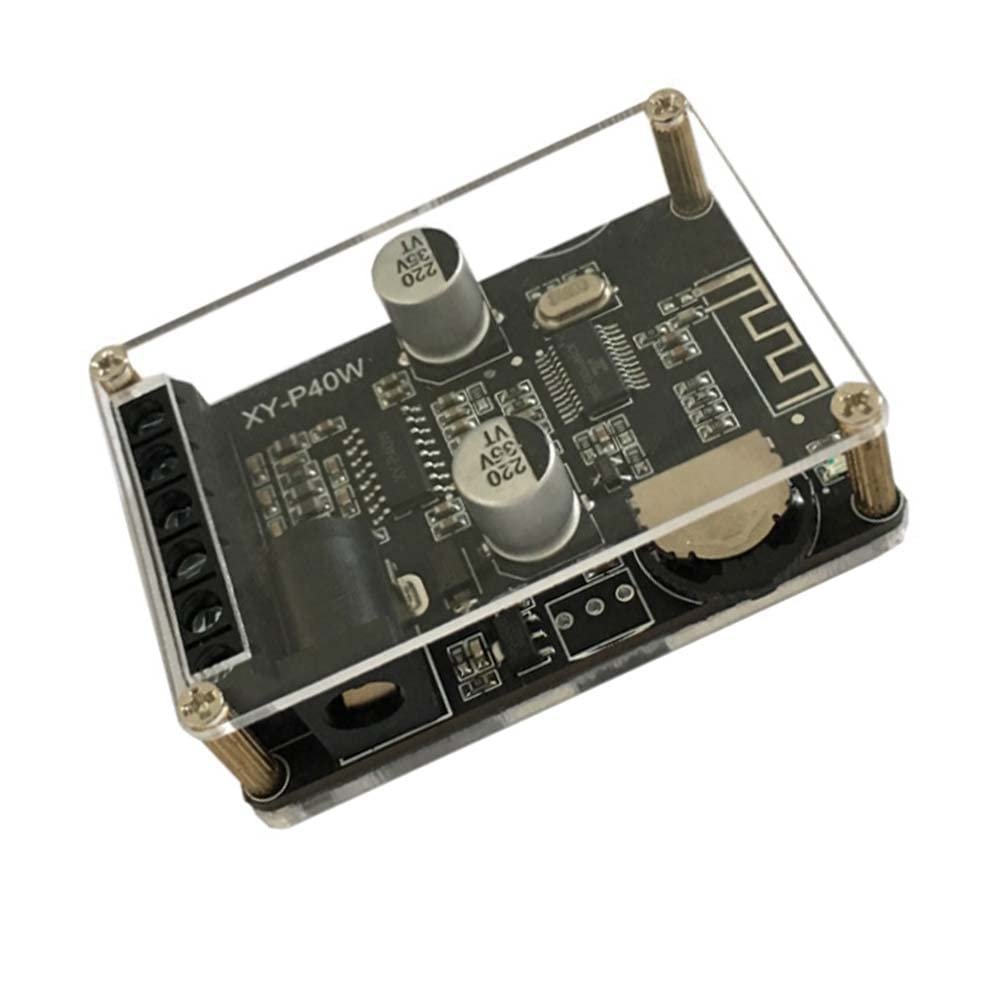 XY-P40W 30W 40W stereo board 12V 24V digital power amplifier module speaker (board with shell)